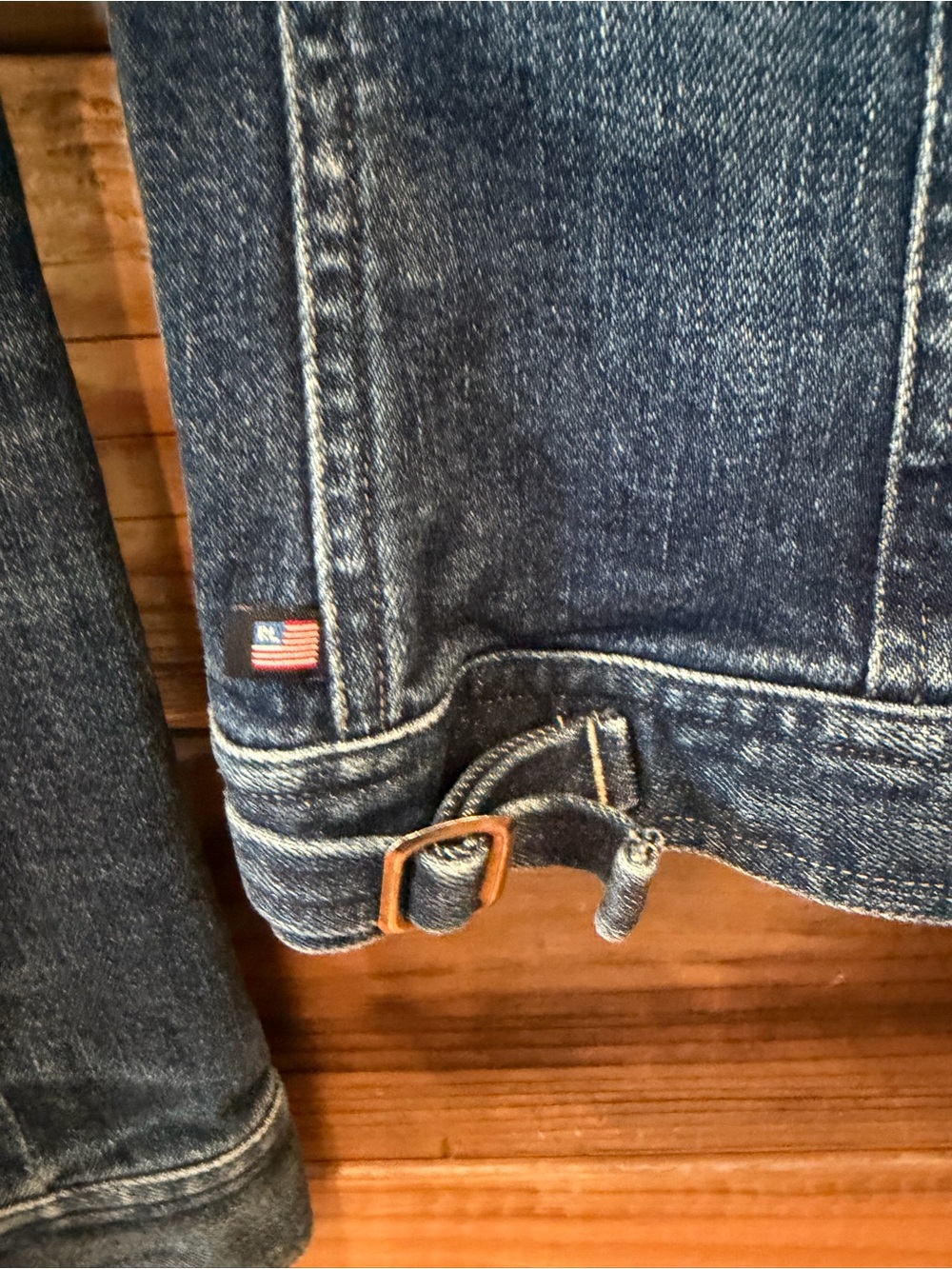 Ralph Lauren Vintage Women's Indigo Denim Snap Jacket - S/M - Picture 6 of 6